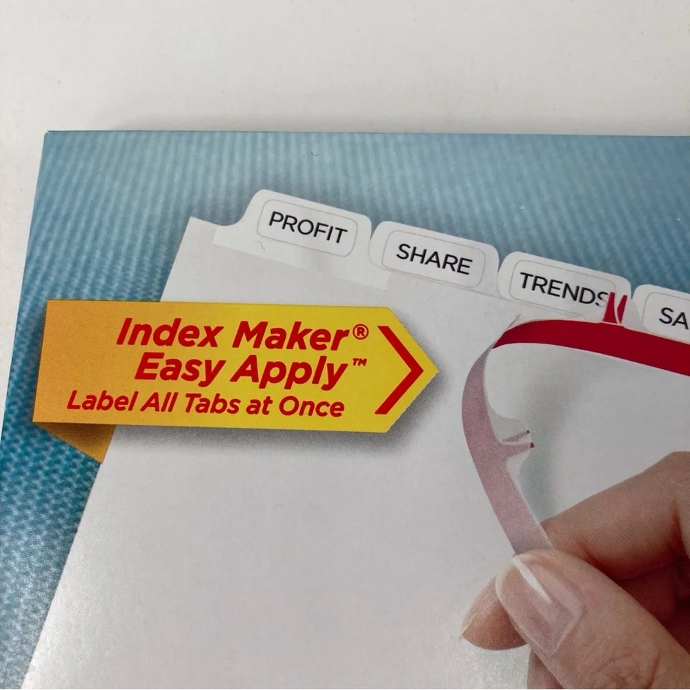 Avery Index Maker Print and Apply Label Dividers, 11432